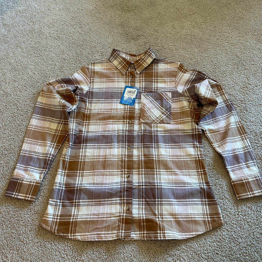 Columbia Calico Basin Flannel NWT